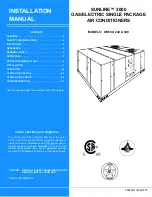 Unitary products group Sunline 2000 DM180 Installation Manual preview