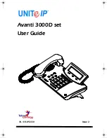 UNITe IP Avanti 3000D User Manual preview