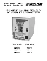 Unitec Peco HF25A User Manual preview