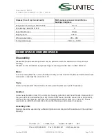 Preview for 7 page of Unitec 2 1310 0010 Operation And Maintenance Manual