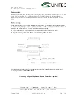 Preview for 8 page of Unitec 2 1310 0010 Operation And Maintenance Manual