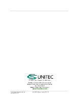 Preview for 20 page of Unitec 2 2426 0010 Operation And Maintenance Manual