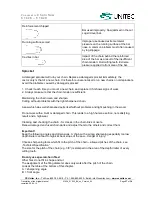 Preview for 28 page of Unitec 5 1026 Operation And Maintenance Manual