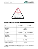 Preview for 2 page of Unitec 5 1115 0010-0020 Operation And Maintenance Manual