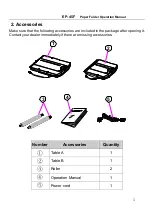 Preview for 4 page of Unitec EP-45F Operation Manual