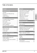 Preview for 3 page of Unitec MAB 525 Operating Instructions Manual