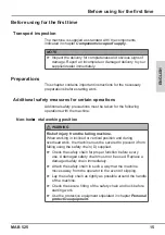 Preview for 15 page of Unitec MAB 525 Operating Instructions Manual