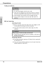 Предварительный просмотр 18 страницы Unitec MAB 525 Operating Instructions Manual