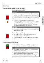 Preview for 21 page of Unitec MAB 525 Operating Instructions Manual