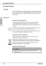 Предварительный просмотр 30 страницы Unitec MAB 525 Operating Instructions Manual