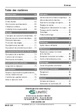 Preview for 63 page of Unitec MAB 525 Operating Instructions Manual