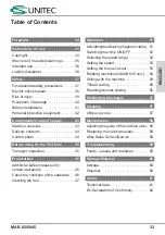 Preview for 3 page of Unitec MAB 825 Operating Instructions Manual