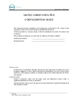 Preview for 2 page of Unitec RTR1003 Configuration Manual