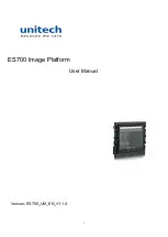 Unitech ES700 User Manual preview