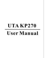 Preview for 1 page of Unitech KP270 User Manual