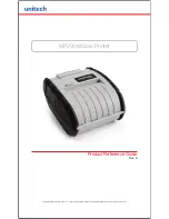 Предварительный просмотр 1 страницы Unitech MP200 Product Reference Manual