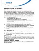 Preview for 4 page of Unitech MS842P User Manual