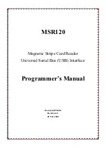 Unitech MSR 120 Series Programmer'S Manual preview