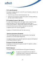 Preview for 5 page of Unitech PA520BTNF User Manual