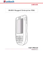 Unitech PA600BT User Manual preview