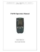 Unitech PA950 Operation Manual preview