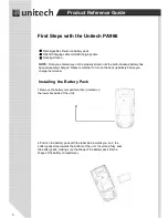 Preview for 8 page of Unitech PA966 Product Reference Manual