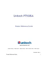 Unitech PT930SA Product Reference Manual preview