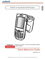 Unitech RH767 II Quick Reference Manual preview