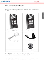 Preview for 6 page of Unitech TASHI MT180 Quick Reference Manual