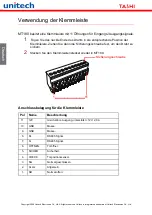 Preview for 9 page of Unitech TASHI MT180 Quick Reference Manual