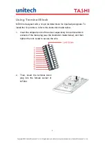 Preview for 8 page of Unitech Tashi MT200 Quick Reference Manual