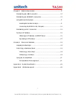 Preview for 7 page of Unitech Tashi MT688 User Manual