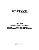 Preview for 1 page of Unitech UNI-335 Installation Manual