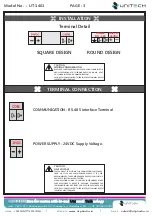 Preview for 5 page of Unitech UT-1401 Operation Manual