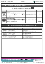 Preview for 10 page of Unitech UT-1401 Operation Manual