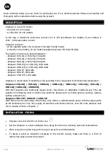 Preview for 24 page of Uniteck UNIPOWER 150.12Q User Manual