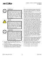 Preview for 12 page of United cool air C13-Series Installation, Operation And Maintenance Manual