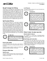 Preview for 13 page of United cool air C13-Series Installation, Operation And Maintenance Manual