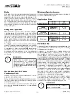 Preview for 18 page of United cool air C13-Series Installation, Operation And Maintenance Manual