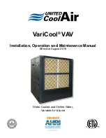 Preview for 1 page of United CoolAir AVW08 Installation, Operation And Maintenance Manual