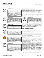 Preview for 13 page of United CoolAir VertiCool CLASSIC Installation, Operation And Maintenance Manual