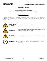 Preview for 3 page of United CoolAir VFD Installation, Operation And Maintenance Manual