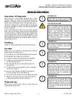 Preview for 4 page of United CoolAir VFD Installation, Operation And Maintenance Manual