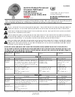 Preview for 1 page of United Electric Controls 1XTX00 Installation And Maintenance Instructions Manual