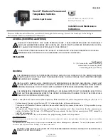 United Electric Controls Excela 1GSWLL Installation And Maintenance Instructions Manual preview