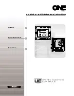 Preview for 1 page of United Electric Controls ONE Series Installation And Maintenance Instructions Manual