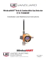 United Electric Controls UE VANGUARD WirelessHART TCD60HXY Installation And Maintenance Instructions Manual preview