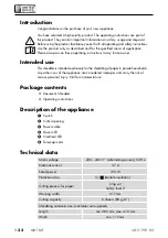 Preview for 35 page of UNITED OFFICE 365280 2204 Operating Instructions Manual