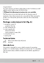 Preview for 11 page of UNITED OFFICE 375690 2104 Instructions For Use Manual