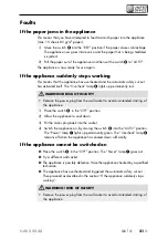 Preview for 24 page of UNITED OFFICE UAV 250 A2 Operating Instructions Manual